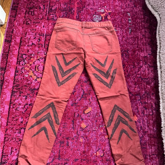 Free People Red Denim Jeans - Picture 4 of 4